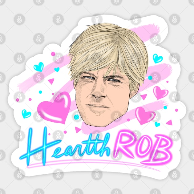 HeartthROB Redford Sticker by kategabrielle